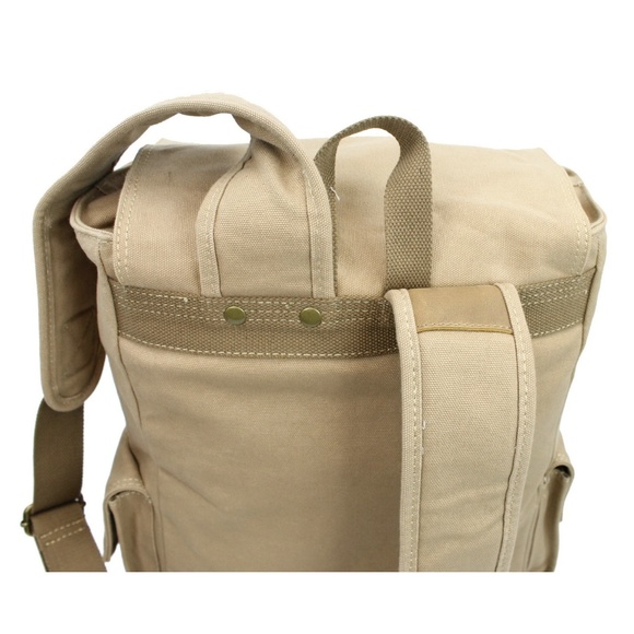 *Clearance* Classic Large Canvas Backpack CK11GRY - Picture 4 of 4